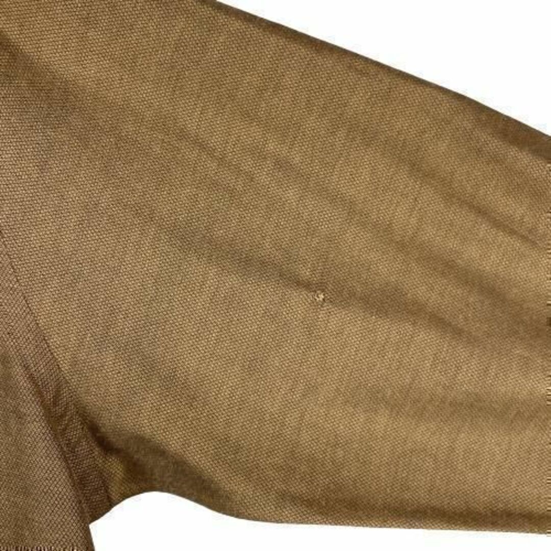 HUGO BOSS(ヒューゴボス)のヒューゴボス 小紋柄シャツ 無地 胸ポケット ブラウン 茶色 L 香港製 メンズのトップス(Tシャツ/カットソー(半袖/袖なし))の商品写真