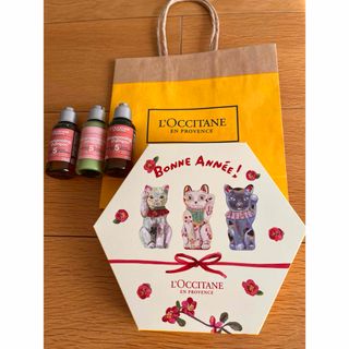 ロクシタン(L'OCCITANE)の数量限定品❣️ロクシタン招き猫ハンドクリームトリオ＆シャンプー等（新品未使用） (ハンドクリーム)