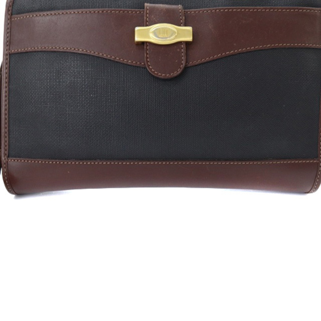 Dunhill(ダンヒル)のダンヒル セカンドバッグ クラッチバッグ ロゴ 茶色 紺 メンズのバッグ(セカンドバッグ/クラッチバッグ)の商品写真