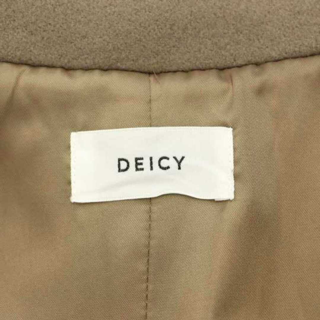 deicy(デイシー)のデイシー deicy ダッフルコート ロング ウール ステンカラー F 茶 レディースのジャケット/アウター(ダッフルコート)の商品写真