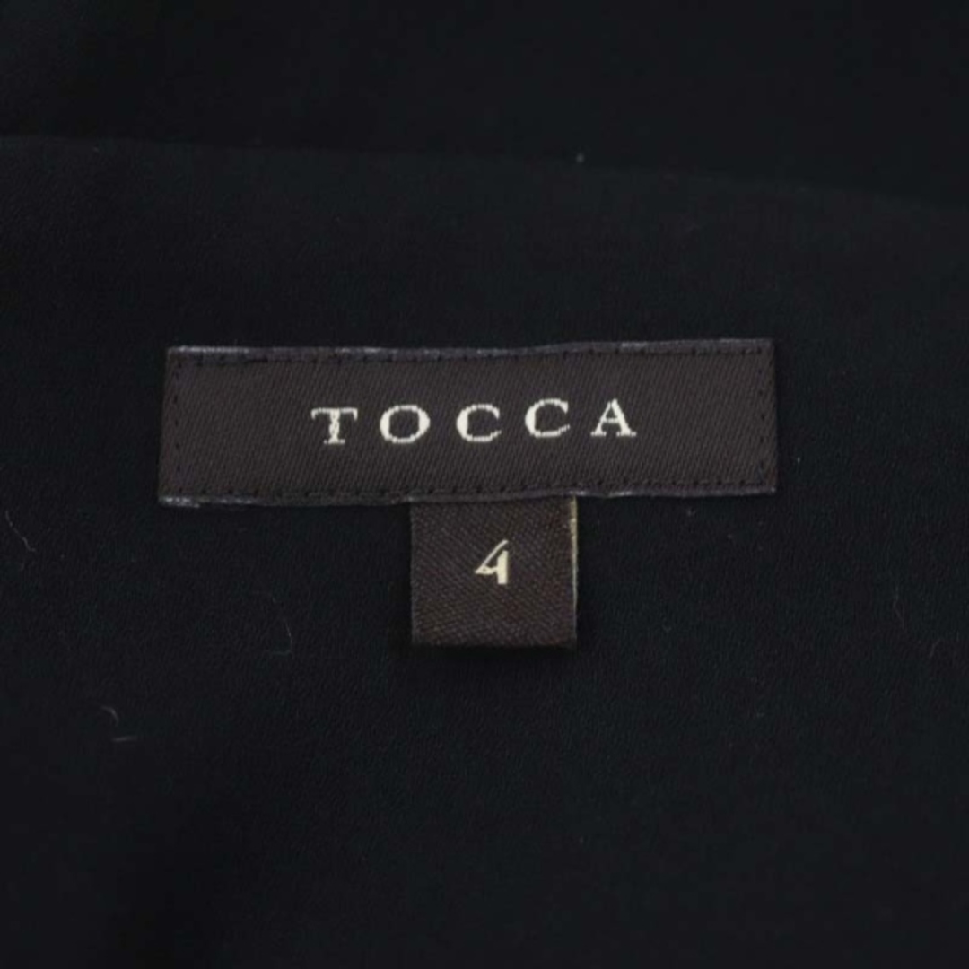 TOCCA(トッカ)のトッカ TWIGGY ドレス ワンピース 千鳥格子 ひざ丈 ミディ丈 4 黒 白 レディースのワンピース(ひざ丈ワンピース)の商品写真