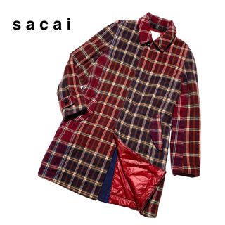 sacai - Sacai サカイ 20SS オーバーサイズ ステンカラーコート カーキ