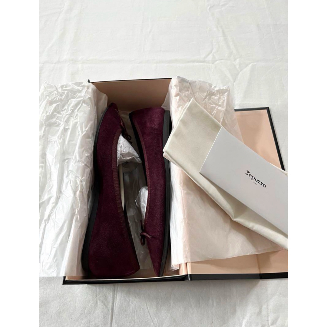 repetto(レペット)のRepettoレペット JUNON ボルドー スエード size 37.5 レディースの靴/シューズ(バレエシューズ)の商品写真