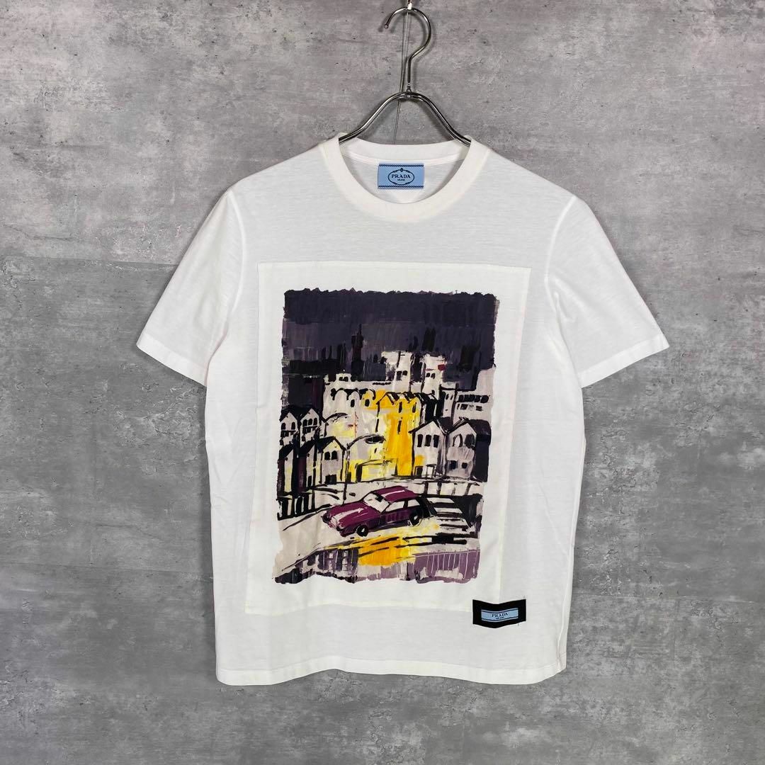 PRADA(プラダ)の『PRADA』 プラダ(S) 絵画グラフィック半袖Tシャツ レディースのトップス(Tシャツ(半袖/袖なし))の商品写真