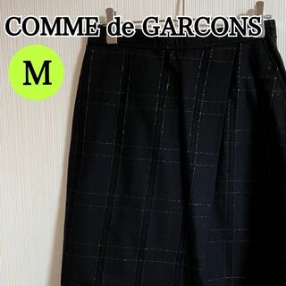 コムデギャルソン(COMME des GARCONS)のCOMME des GARCONS キュロットスカート チェック M【c29】(ひざ丈スカート)
