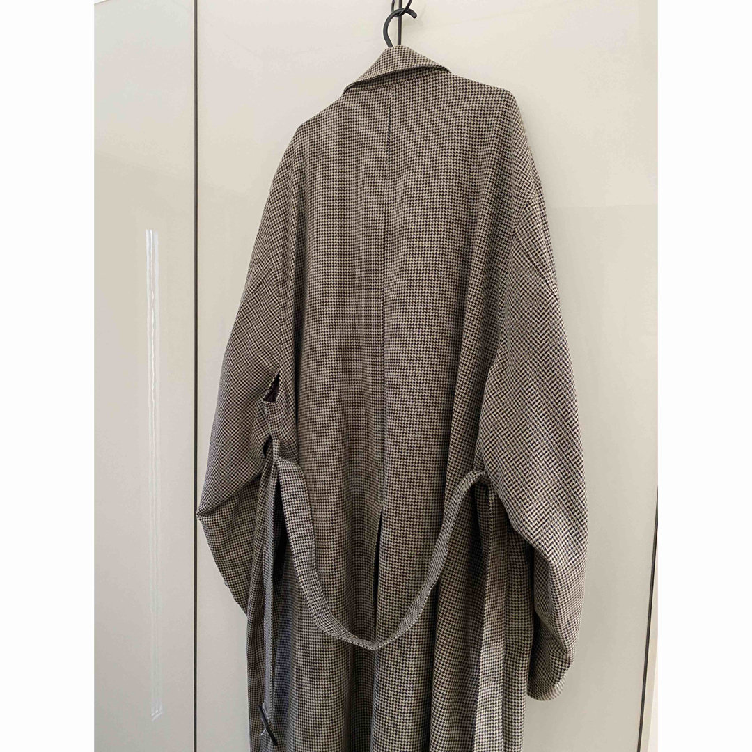 stein(シュタイン)のstein sleeve over foundation coat チェック メンズのジャケット/アウター(チェスターコート)の商品写真