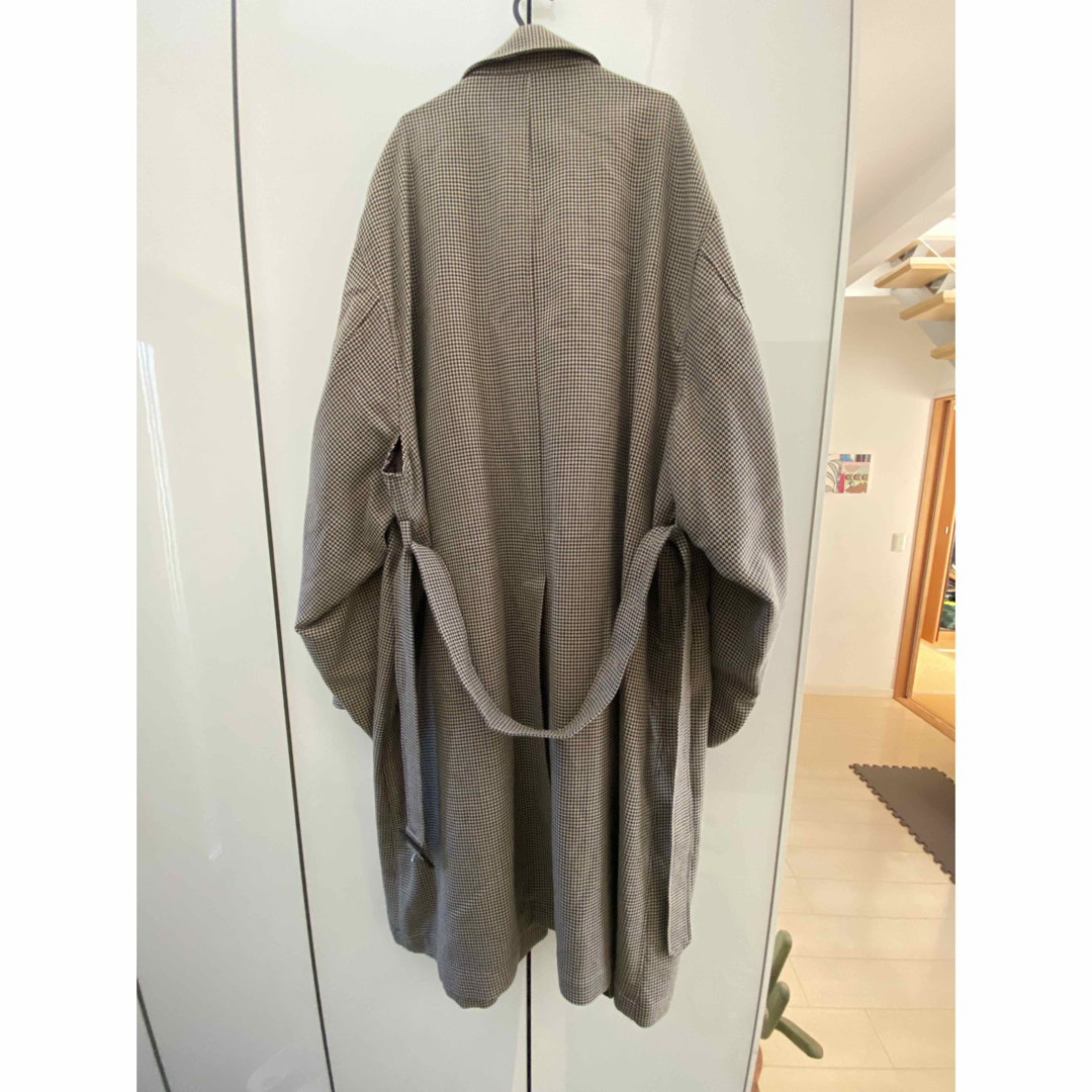 stein(シュタイン)のstein sleeve over foundation coat チェック メンズのジャケット/アウター(チェスターコート)の商品写真