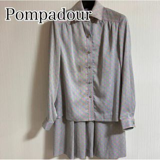 ポンパドール(POMPADOUR)のPompadour 長袖ブラウス シャツ スカート セットアップ 【c30】(スーツ)