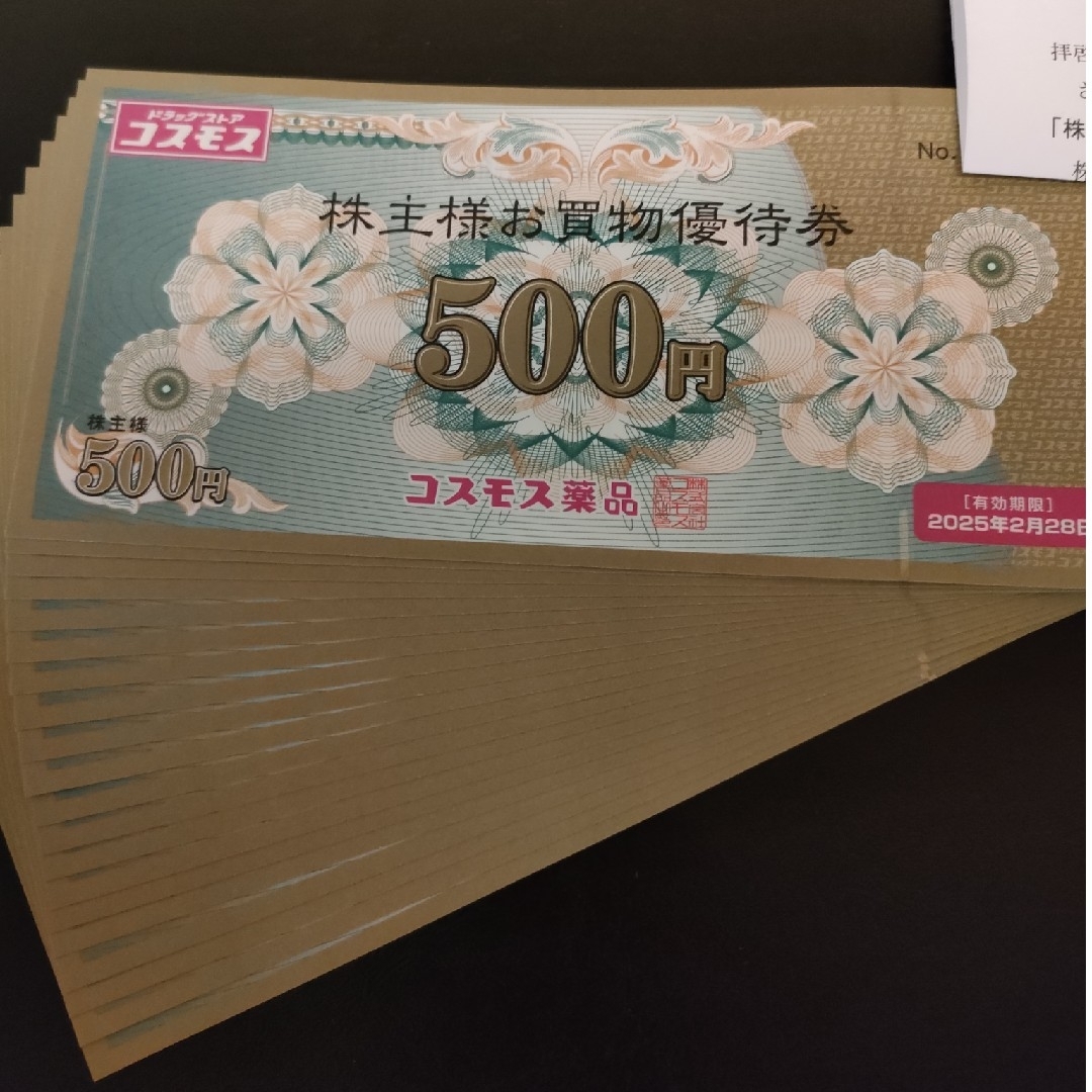 【匿名配送10000円分】コスモス薬品株主優待 チケットの優待券/割引券(ショッピング)の商品写真