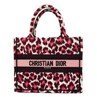 ディオール(Dior)の★SALE 【4fc2146】クリスチャンディオール トートバッグ/ブックトート スモール/キャンバス/ピンク 【中古】 レディース(トートバッグ)