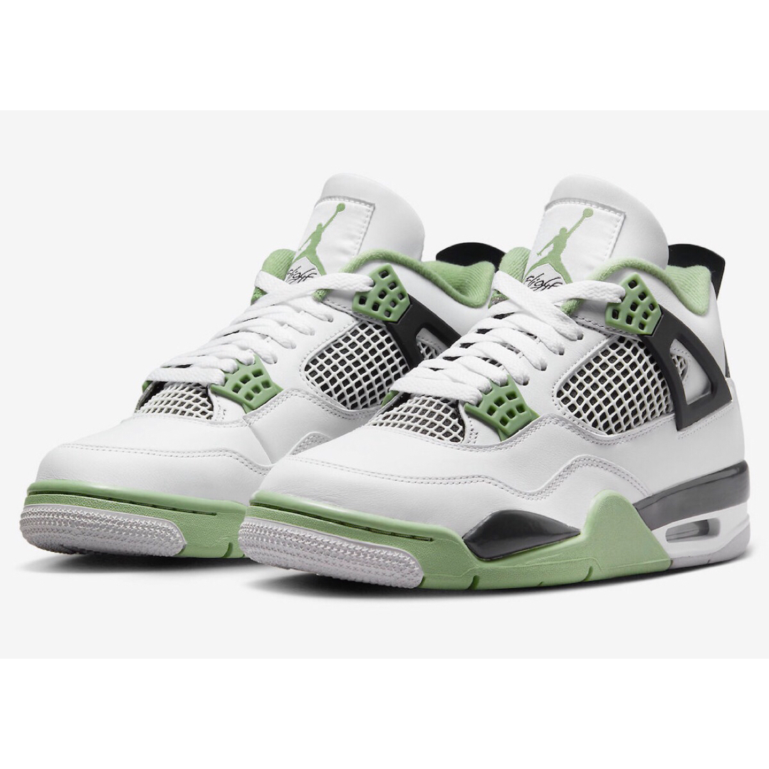 Jordan Brand（NIKE）(ジョーダン)のNIKE WMNS AIR JORDAN 4 RETRO Oil Green 緑 レディースの靴/シューズ(スニーカー)の商品写真