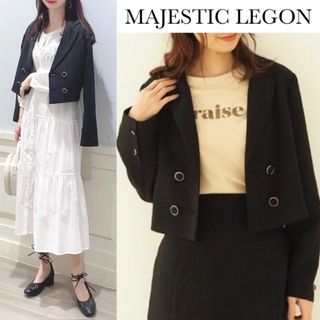 マジェスティックレゴン(MAJESTIC LEGON)のマジェスティックレゴン ショート テーラード  ジャケット ブラック(テーラードジャケット)