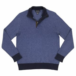 ブルックスブラザース(Brooks Brothers)のブルックスブラザーズ 千鳥格子柄 ハーフジッププルオーバーカシミヤ混 ニット S(ニット/セーター)