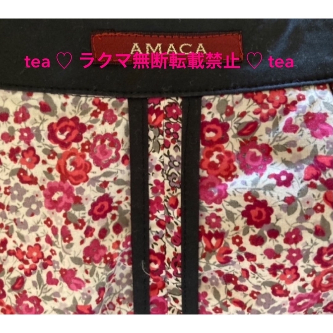 AMACA(アマカ)のAMACA 新品¥36,300 リバティワンピース エマアンドジョージナ ピンク レディースのワンピース(ひざ丈ワンピース)の商品写真