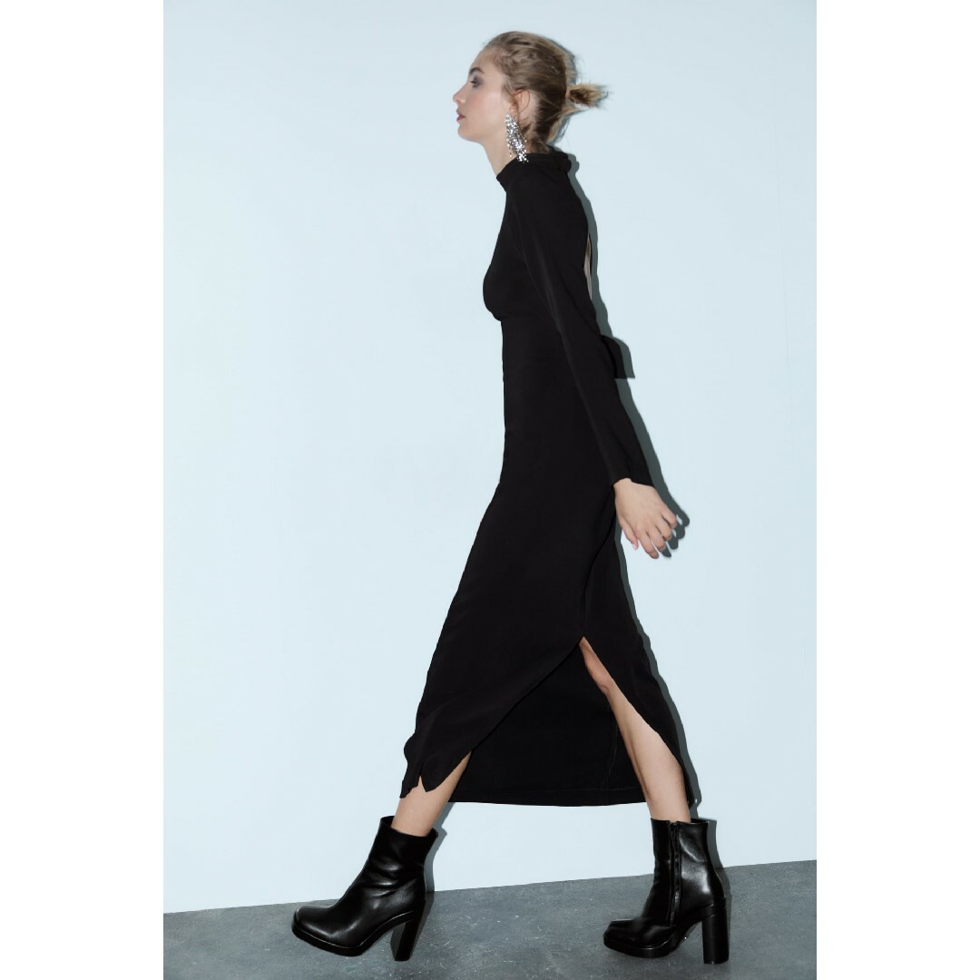 ZARA - ZARA プラットフォーム仕様レザーハイヒールアンクル ZARA - ZARA プラットフォーム仕様レザーハイヒールアンクル