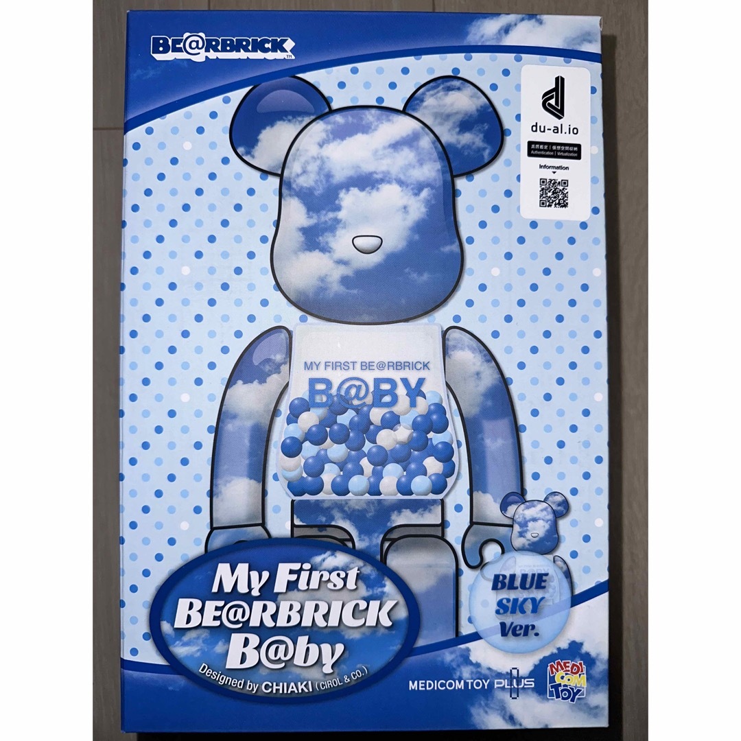 MY FIRST BE@RBRICK B@BY BLUE SKY 400％ ハンドメイドのおもちゃ(フィギュア)の商品写真