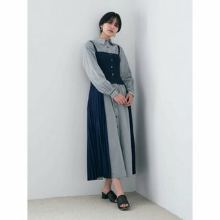 イェッカヴェッカ(YECCA VECCA)の【ストライプ】【2点SET】ストライプ柄ビスチェSETシャツワンピース/24SS(ロングワンピース/マキシワンピース)