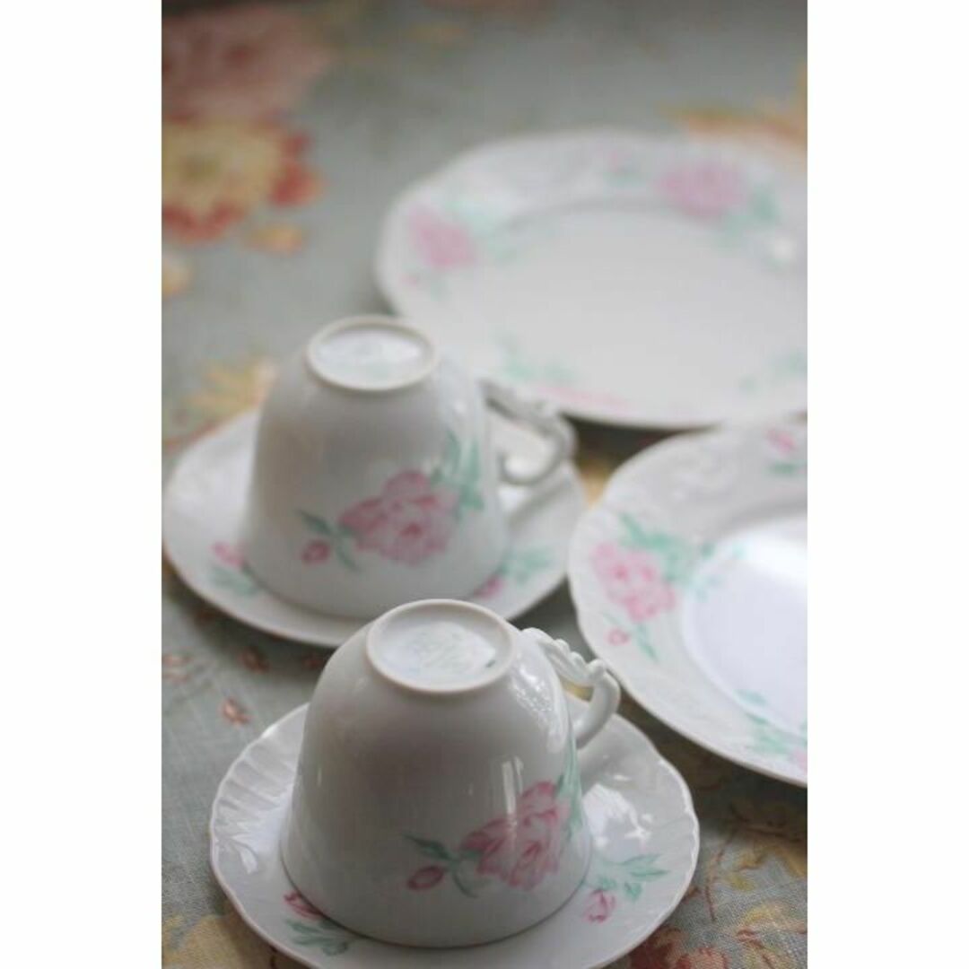 VISTA ALEGRE ティーカップソーサーケーキプレートセット TW0031 VISTA ALEGRE ティーカップソーサーケーキプレートセット TW0031