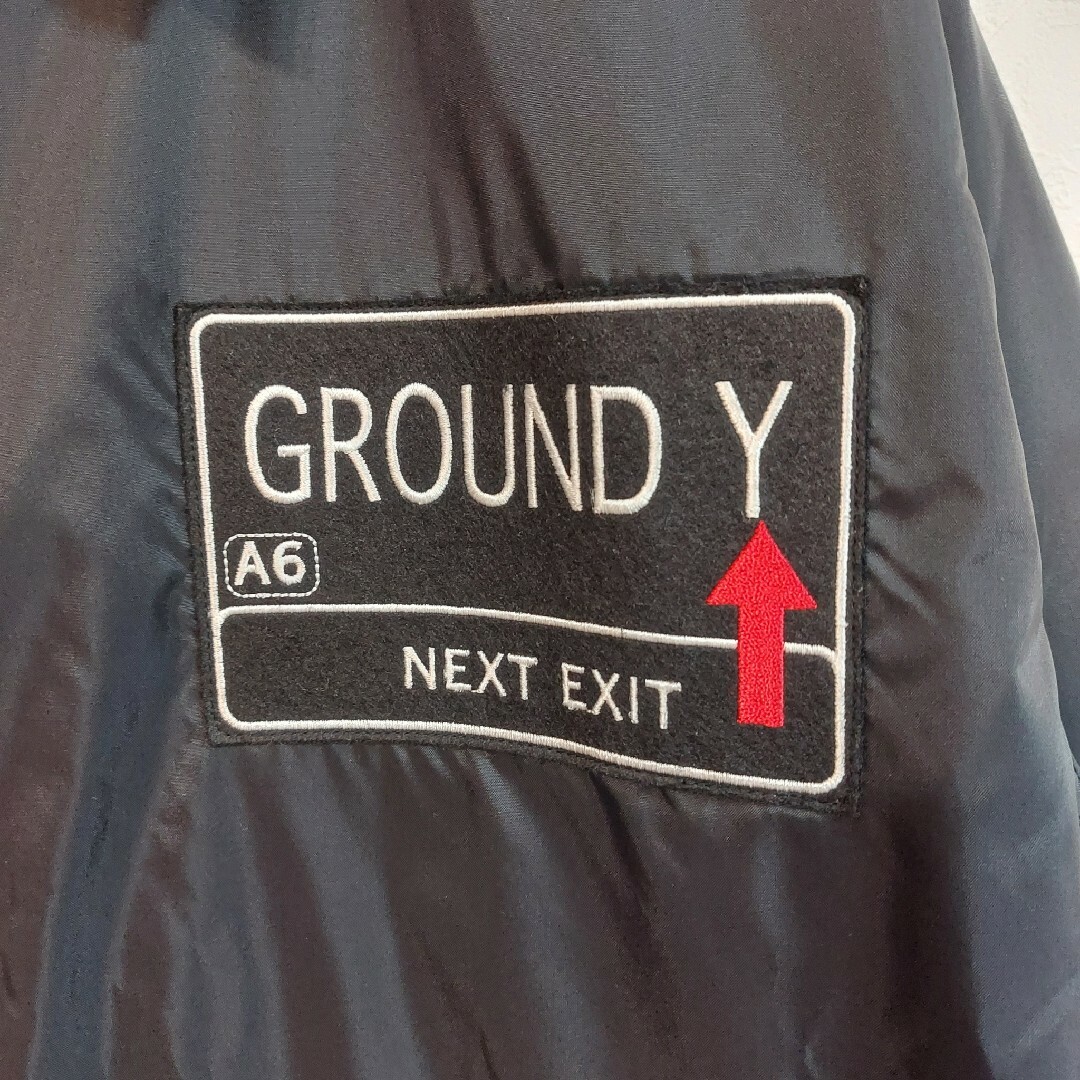 Ground Y(グラウンドワイ)の【GroundY】美品 グラウンドワイ ナイロンコーチジャケット メンズＬ 黒 メンズのジャケット/アウター(ナイロンジャケット)の商品写真