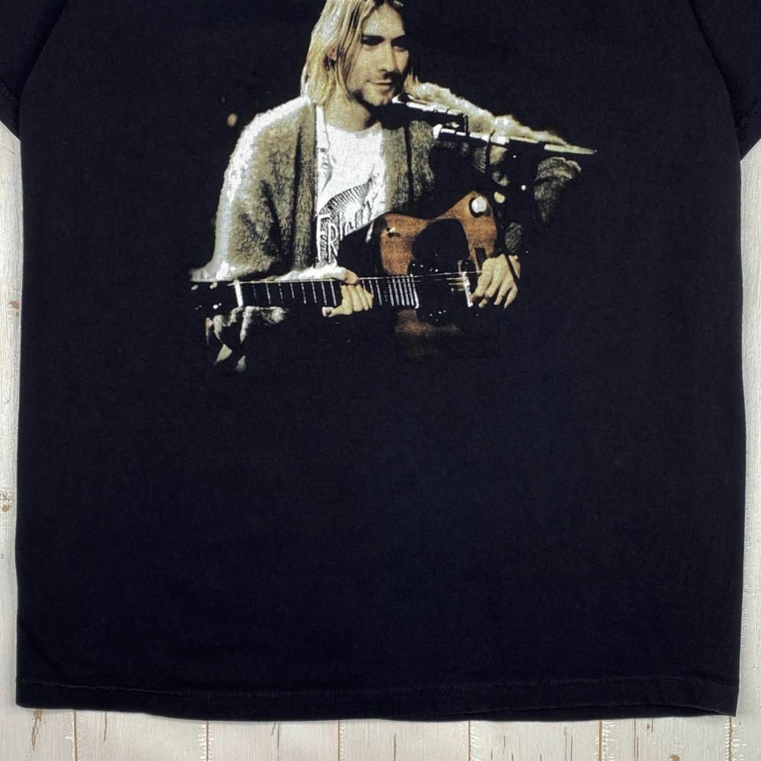 MUSIC TEE(ミュージックティー)のカート・コバーン NIRVANAフルーツオブザルーム　Tシャツ　古着　ブラック メンズのトップス(Tシャツ/カットソー(半袖/袖なし))の商品写真