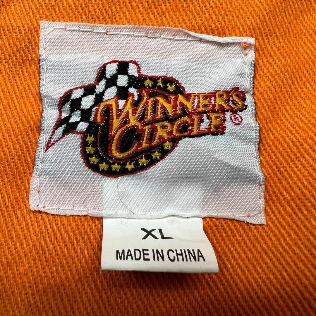 VINTAGE(ヴィンテージ)のナスカー　レーシングジャケット　THE HOME DEPOT　古着　オレンジ　L メンズのジャケット/アウター(ブルゾン)の商品写真