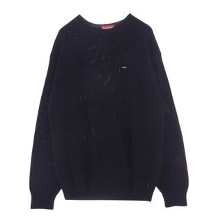 シュプリーム(Supreme)のSupreme シュプリーム ニット Small Box Crewneck knit sweater スモール ボックスロゴ クルーネック ニット セーター ブラック系 XL【中古】(ニット/セーター)