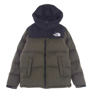 ザノースフェイス(THE NORTH FACE)のTHE NORTH FACE ノースフェイス ダウンジャケット 21AW  ND92041R　 Nuptse Hoodie ヌプシフーディー ダウン ジャケット カーキ系 ブラック系 XL【中古】(その他)