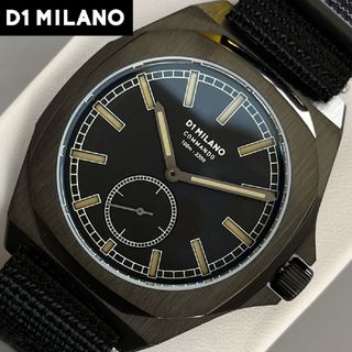 ディーワン ミラノ(D1 MILANO)の腕時計 D1 ミラノ メンズ クオーツ シルバー ブラック アナログ ウォッチ(腕時計(アナログ))