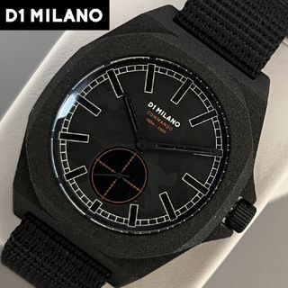 ディーワン ミラノ(D1 MILANO)の腕時計 D1 ミラノ メンズ クオーツ ガンメタ ブラック アナログ ウォッチ(腕時計(アナログ))