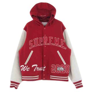 シュプリーム(Supreme)のSupreme シュプリーム スタジャン 20AW King Hooded Varsity Jacket キング フード バーシティ ジャケット スタジャン レッド系 M【中古】(その他)