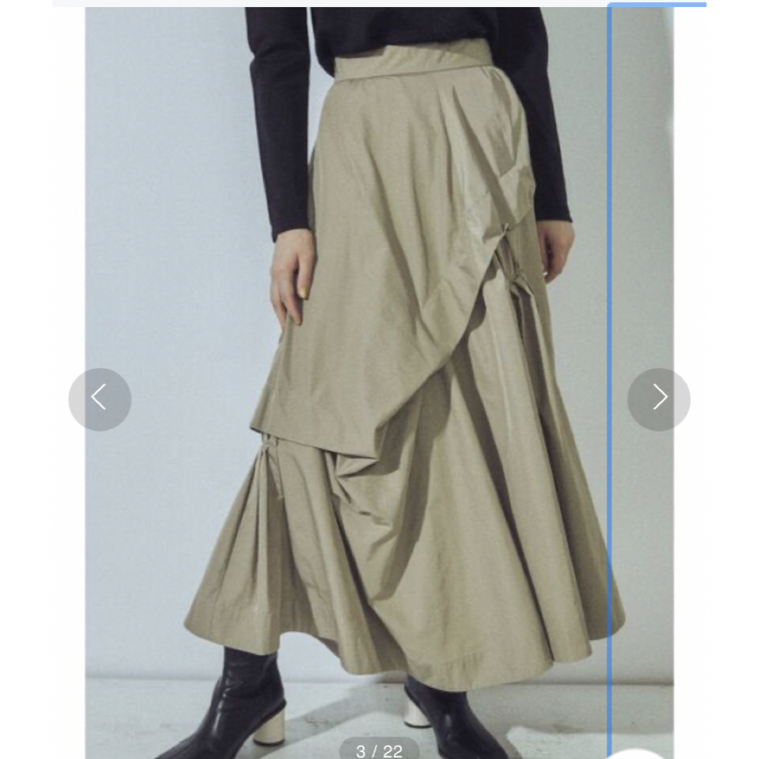 UN3D.(アンスリード)のun3d タックプリーツボリュームスカート レディースのスカート(ロングスカート)の商品写真