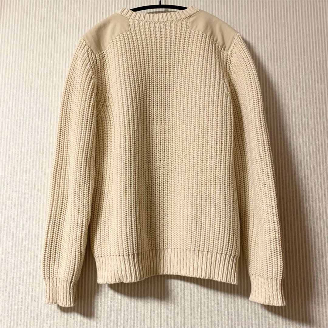 A.P.C(アーペーセー)のA.P.C アーペーセー　ショルダーパッチ　ローゲージニット　コットン　セーター メンズのトップス(ニット/セーター)の商品写真