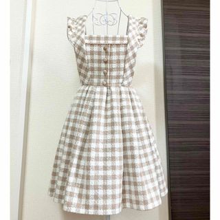 素材新品 alice+olivia キャットドローイング ボックスプリーツワンピース