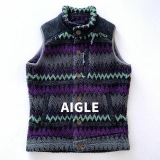 AIGLE - AIGLE　エーグル　ボアフリースベスト　パープル　S