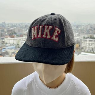 すけすにキャップ超レアモデル 日本製 USA 90s NIKE 6パネル キャップ 帽子