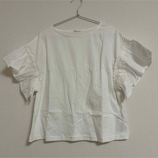 ジーユー(GU)のGU フリルTシャツ(Tシャツ(半袖/袖なし))
