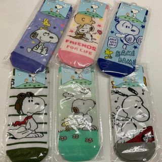 スヌーピー ソックス　6足セット　スヌーピー のびのびソックス　SNOOPY(ソックス)