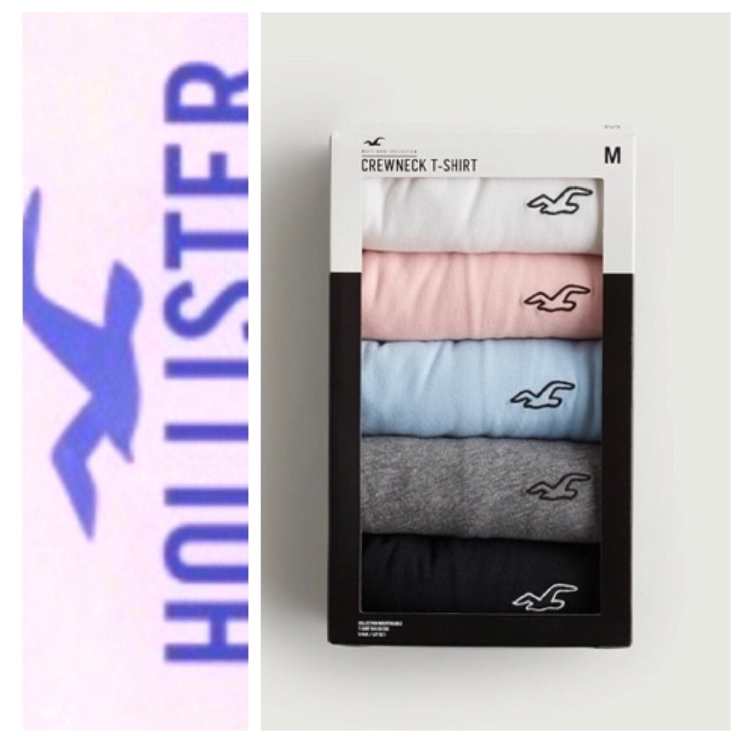Hollister(ホリスター)の割引あり◎5枚セット◎S◎新品正規品◎ホリスター◎Tシャツ◎送料込 メンズのトップス(Tシャツ/カットソー(半袖/袖なし))の商品写真