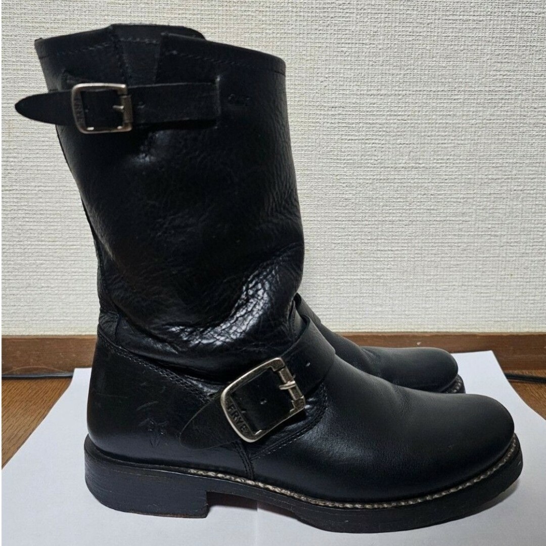 FRYE(フライ)のFRYE エンジニアブーツ ブラック ブーツ レザー エンジニア 黒 ロングブー レディースの靴/シューズ(ブーツ)の商品写真