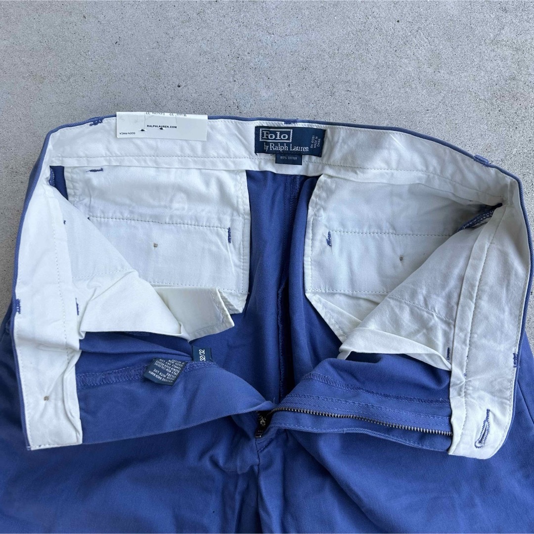 Ralph Lauren(ラルフローレン)の新品 90s POLO Ralph Lauren チノパン ポロチノ W32 紺 メンズのパンツ(チノパン)の商品写真