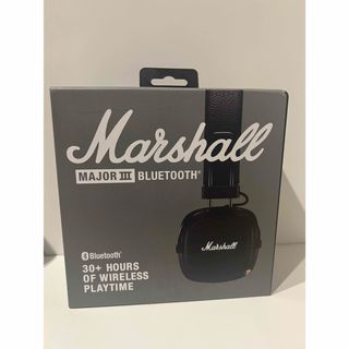 マーシャル(Marshall)のMARSHALL MAJOR III 黒【新品未開封】(ヘッドフォン/イヤフォン)