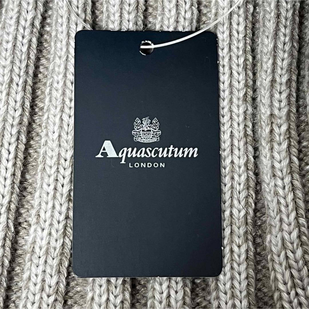 AQUA SCUTUM(アクアスキュータム)の【新品】英国王室御用達ブランド Aquascutum 日本製 ニットハンチング メンズの帽子(ハンチング/ベレー帽)の商品写真