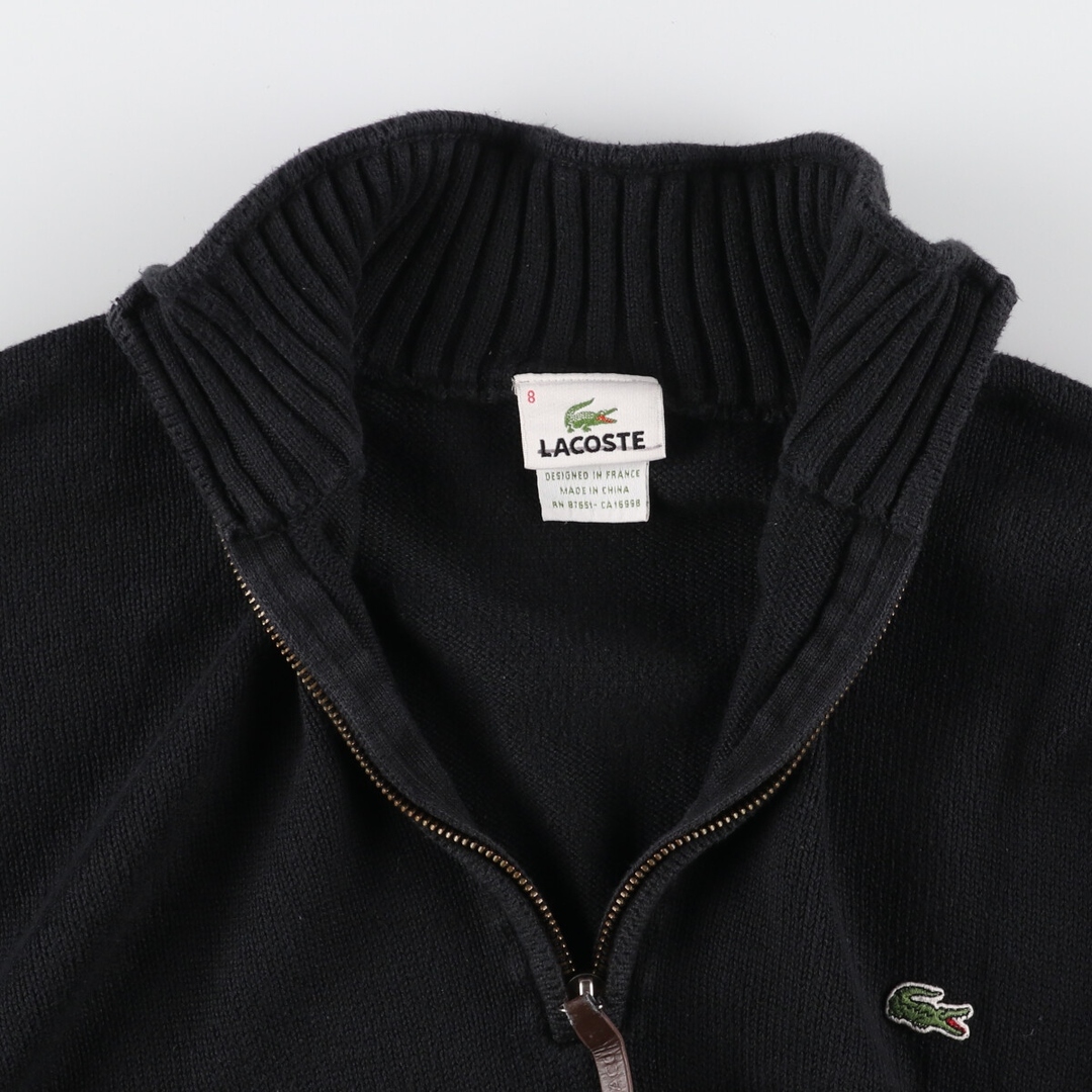 LACOSTE ラコステ コットンニット セーター XXL 黒 ブラック