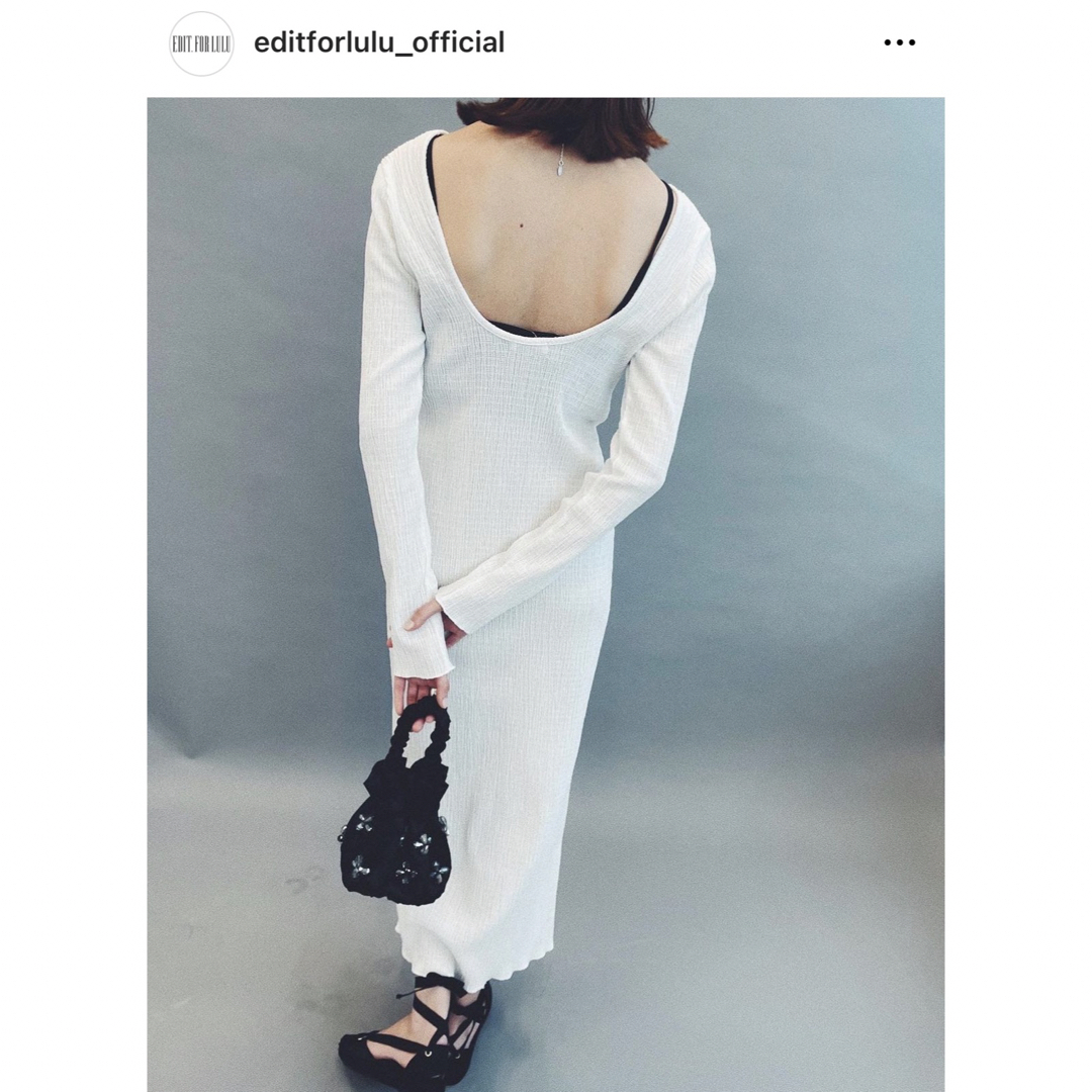 Rosary moon(ロザリームーン)のeditforlulu TC crepe long one piece レディースのワンピース(ロングワンピース/マキシワンピース)の商品写真