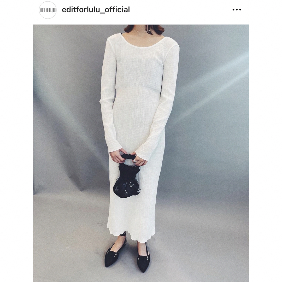 Rosary moon(ロザリームーン)のeditforlulu TC crepe long one piece レディースのワンピース(ロングワンピース/マキシワンピース)の商品写真