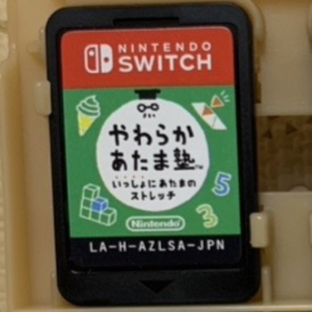 Nintendo Switch(ニンテンドースイッチ)のSwitct やわらかあたま塾 いっしょにあたまのストレッチ　ソフトのみ エンタメ/ホビーのゲームソフト/ゲーム機本体(家庭用ゲームソフト)の商品写真