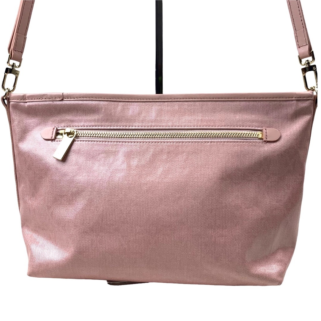 MACKINTOSH(マッキントッシュ)の極美品 マッキントッシュロンドン ショルダーバッグ ポーチ付 桜色 ピンク レディースのバッグ(ショルダーバッグ)の商品写真