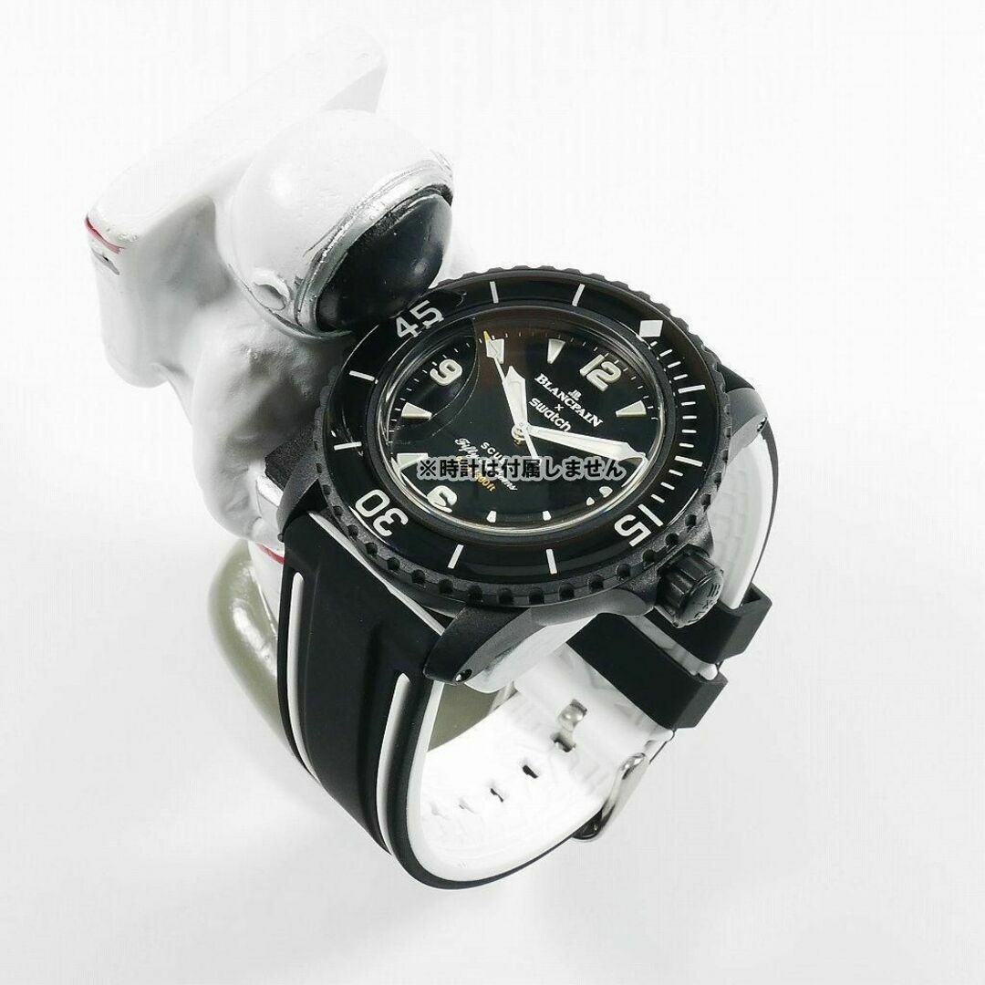 BLANCPAIN(ブランパン)のBLANCPAIN×Swatch　ブランパン×スウォッチ　専用ベルト(WB00A メンズの時計(ラバーベルト)の商品写真