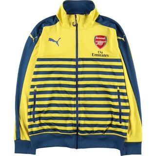 プーマ(PUMA)の古着 プーマ PUMA ARSENAL アーセナルFC ボーダー柄 ジャージ トラックジャケット メンズS /eaa420650(その他)