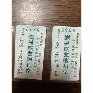 京急　京浜急行　株主優待乗車証　15枚（枚数調整は10枚より可能です）(鉄道乗車券)